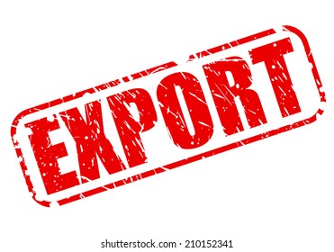 Export red stamp text on white