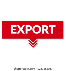 export sign,label. export speech bubble. export tag sign,banner
