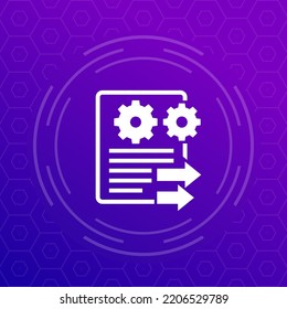 export technical data or report icon
