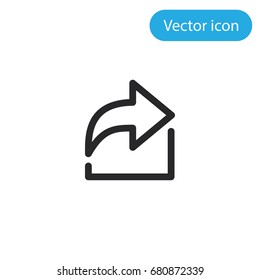 Export Vector Icon, Illustration Symbol