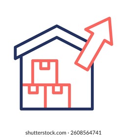 Exportation Icon Element for Design