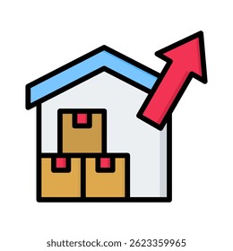 Exportation Icon Element for Design