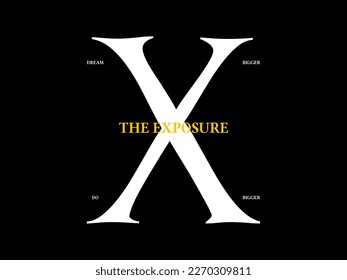 the exposure, design t-shirt streetwear clothing, vector typography, perfect for modern apparel