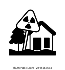 Exposure glyph, mini illustration icon. use for modern concept, print, UI, UX kit, web and app development. Vector related to risk management, business, finance.

