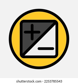 Exposure icon in filled line style about camera, use for website mobile app presentation