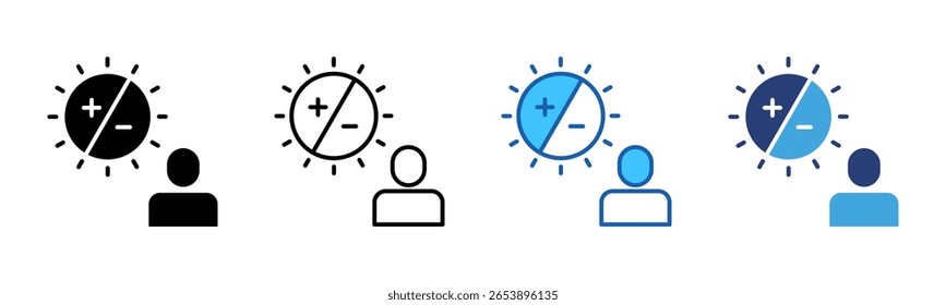 Exposure icon sheet multiple style collection