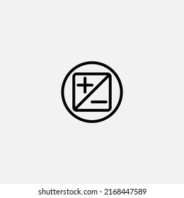 Exposure icon sign vector,Symbol, logo illustration for web and mobile