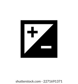 vector de icono de exposición aislado en segundo plano