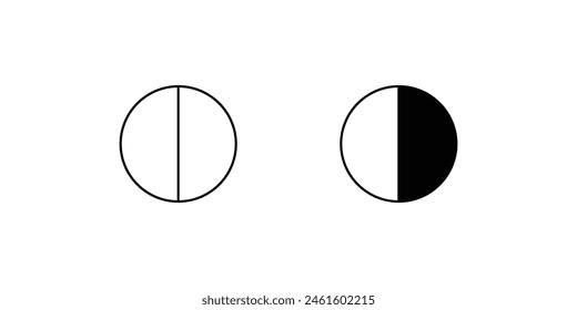 exposure icon with white background vector stock illustration