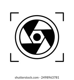 exposure icon with white background vector stock illustration
