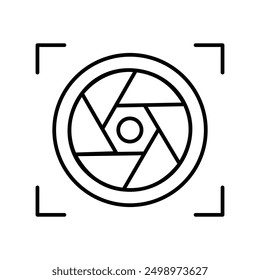 exposure icon with white background vector stock illustration