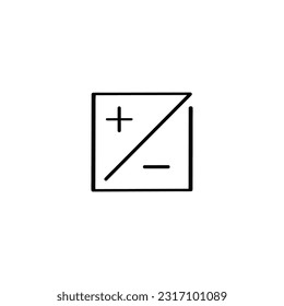 Diseño de iconos de estilo de línea de exposición