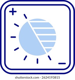 Exposure Line vector Icon Design