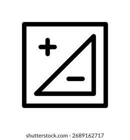 Diseño del Vector del icono del contorno de la exposición Bueno para el Web o el App móvil