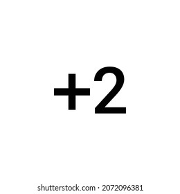 exposure plus 2 Icon. Flat style design isolated on white background. Vector illustration