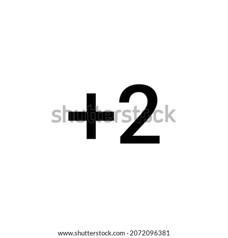 exposure plus 2 Icon. Flat style design isolated on white background. Vector illustration