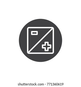 Exposure settings plus and minus icon vector, filled flat sign, solid pictogram isolated on white. Camera zoom mode symbol, logo illustration.
