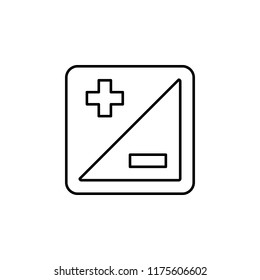 Exposure sign icon. Element of image sign for mobile concept and web apps illustration. Thin line icon for website design and development, app development. Premium icon