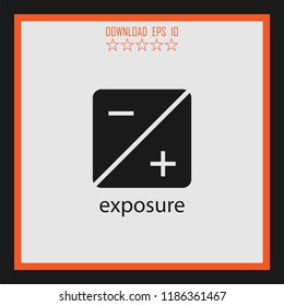 exposure vector icon
