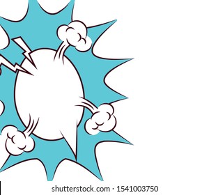 expresion cloud pop art style vector illustration design