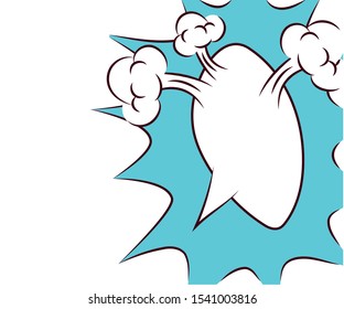 expresion cloud pop art style vector illustration design