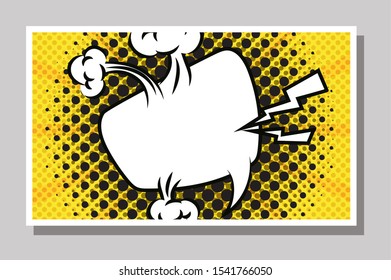 expresion cloud pop art style vector illustration design