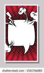 expresion cloud pop art style vector illustration design