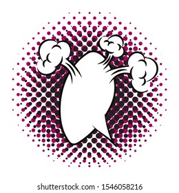 expresion cloud pop art style vector illustration design