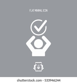 Express agreement - Vector web icon