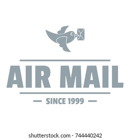 Express air mail logo. Simple illustration of express air mail vector logo for web