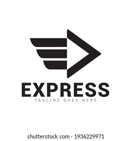 express arrow delivery logo icon vector template.