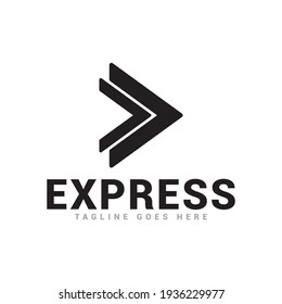 express arrow delivery logo icon vector template.