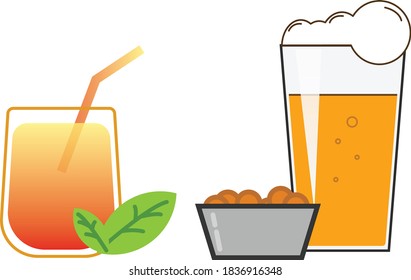 Express beer, cocktails and simple snacks