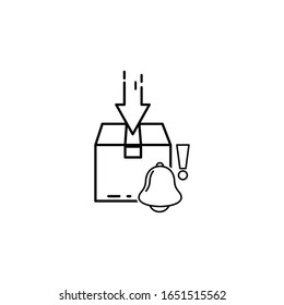 express box delivery icon black vector illustration