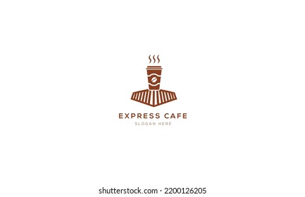Diseño De Logotipo De Café Express O Plantilla De Logotipo De Café Express.