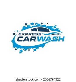 Express Car Wash Logo Design Template