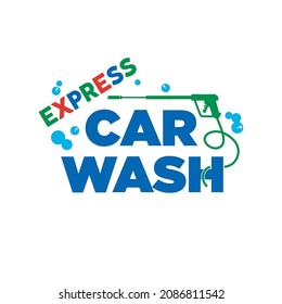 Express Car Wash Logo Design Template
