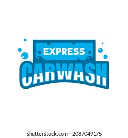 Express Car Wash Logo Design Template