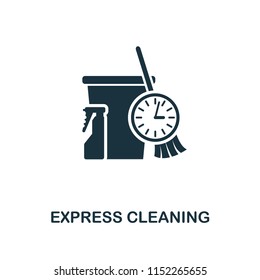 Express Cleaning creative icon. Simple element illustration. Express Cleaning concept symbol design from cleaning collection. Can be used for mobile and web design, apps, software, print.