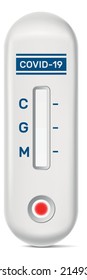 Express coronavirus test. Fast covid antigen procedure device