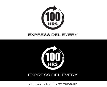 Express delivery in 100 hours. Fast delivery, express and urgent shipping