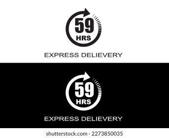 Express delivery in 59 hours. Fast delivery, express and urgent shipping