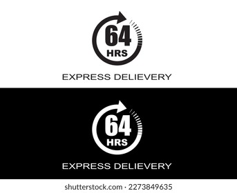 Expresslieferung in 64 Stunden. Schnelle Lieferung, Express- und Eilversand