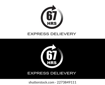 Express delivery in 67 hours. Fast delivery, express and urgent shipping