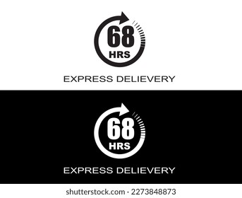 Express delivery in 68 hours. Fast delivery, express and urgent shipping