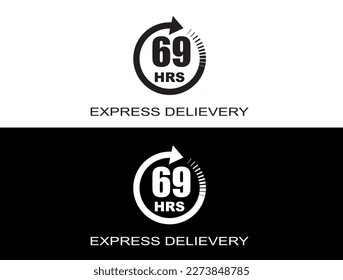 Express delivery in 69 hours. Fast delivery, express and urgent shipping
