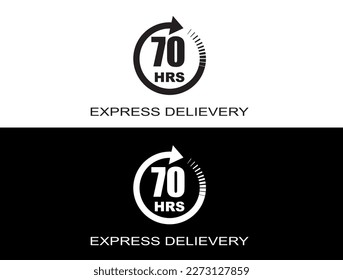 Express delivery in 70 hours. Fast delivery, express and urgent shipping