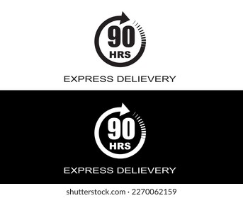 Express delivery in 90 hours. Fast delivery, express and urgent shipping