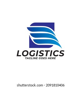 express delivery arrow logo icon vector template.