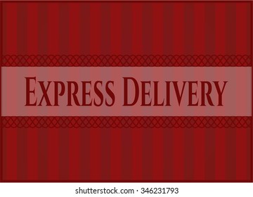 Express Delivery banner or poster